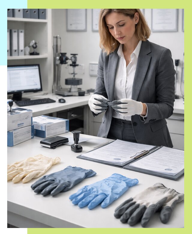 Сертификация перчаток в Бугульме от 8592 р. | Алешин-Бгл