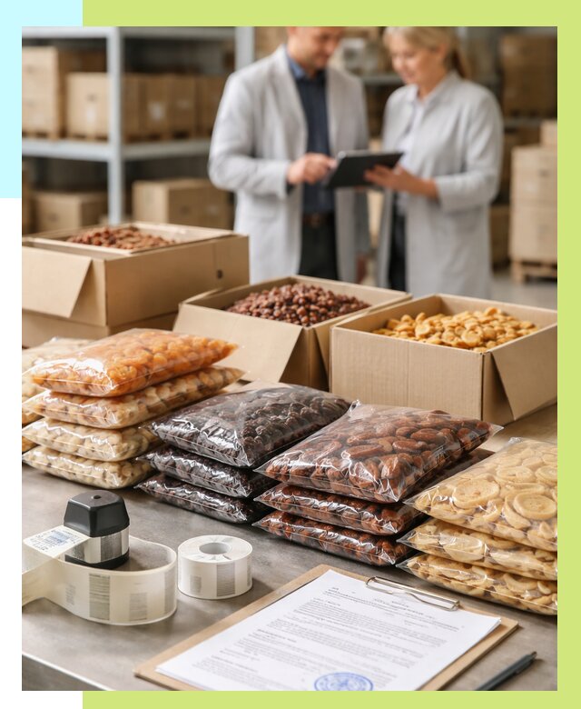 Сертификация сухофруктов в Бугульме от 12130 р. | Алешин-Бгл под ключ