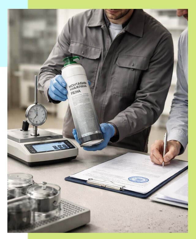 Сертификация монтажной пены в Бугульме от 15162 р. | Алешин-Бгл