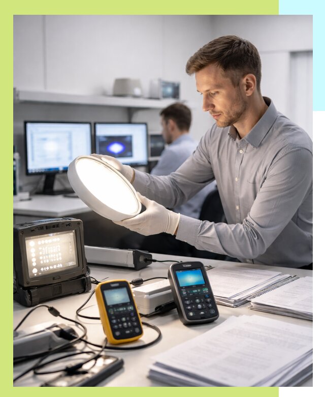 Сертификация светильников в Бугульме: испытания и оформление