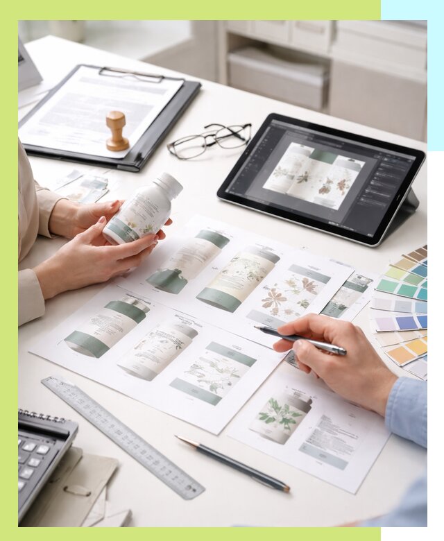 Профессиональная разработка дизайна и текста этикетки продукции в Бугульме