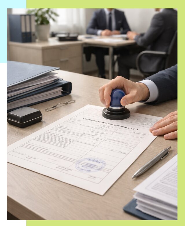 Сертификат происхождения СТ 1 в Бугульме от 4549 р. | Алешин-Бгл