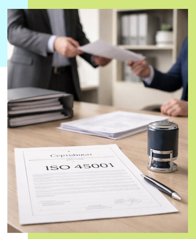 Сертификат ISO 45001 в Бугульме под ключ от 45486 р. | Алешин-Бгл